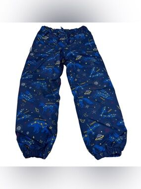 Jan & Jul Puddle-Dry Kids Rain Pants in the Constellations print 6Y